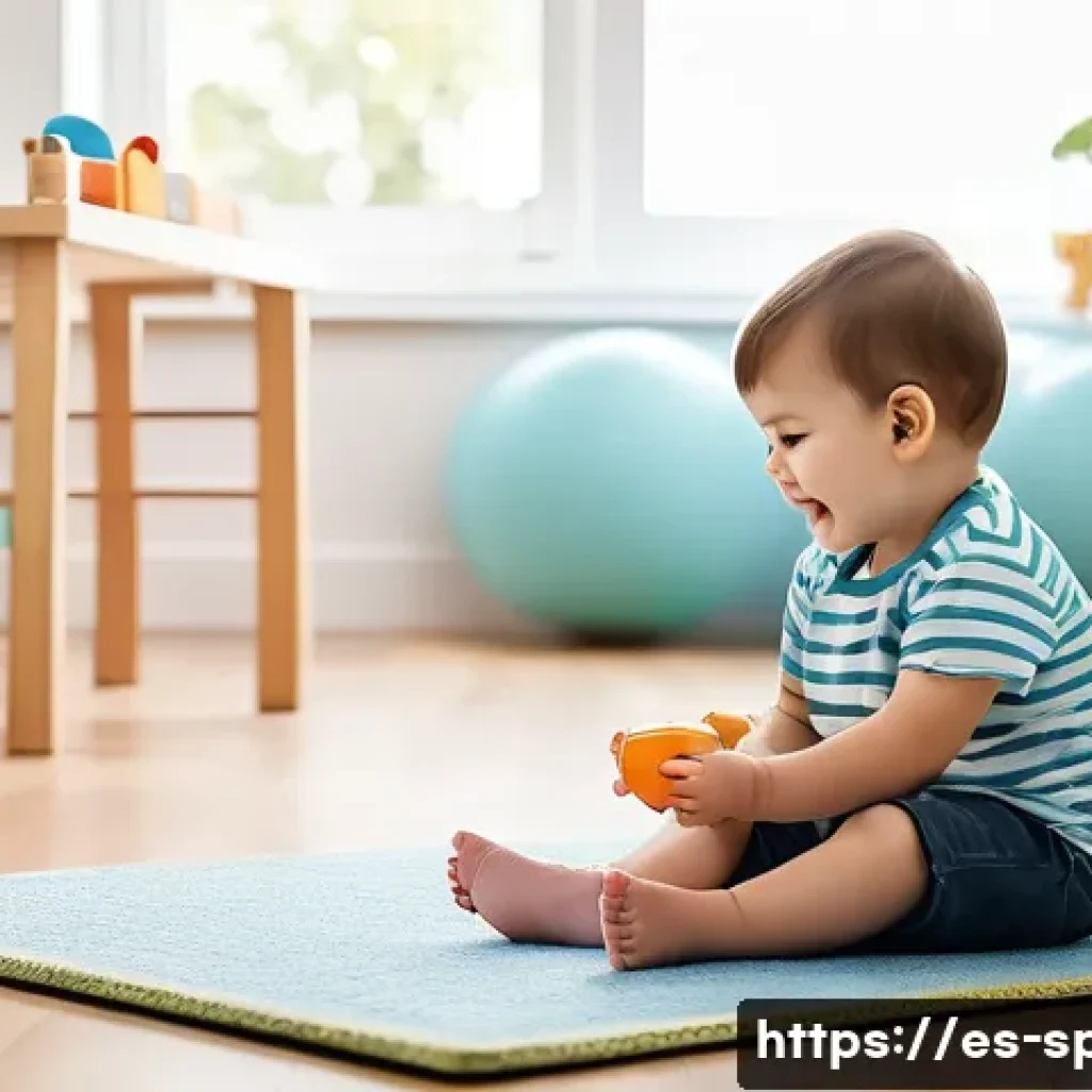 특수교육과 보완대체 의사소통 AAC - **Prompt for Low-Tech Communicator:**
    "A heartwarming scene in a sunlit playroom. A cheerful 4-y...