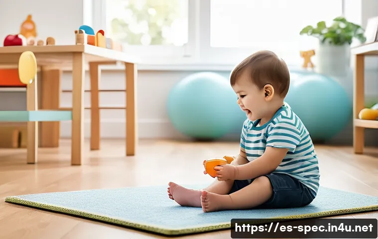 특수교육과 보완대체 의사소통 AAC - **Prompt for Low-Tech Communicator:**
    "A heartwarming scene in a sunlit playroom. A cheerful 4-y...